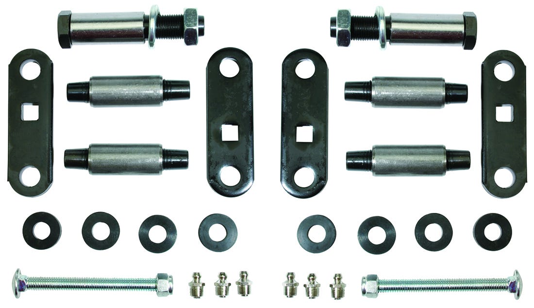 Front Leaf Spring Shackle Kit for 55-59 Chevy 1/2 Ton Truck, 3100, 3200