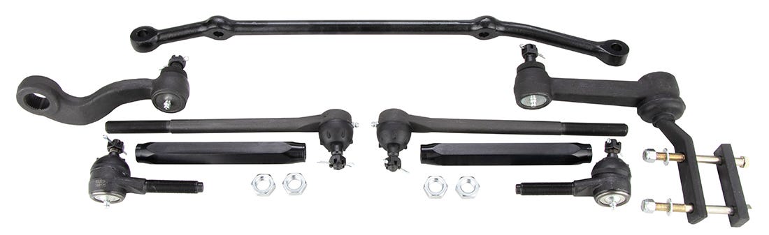 Complete Steering Linkage Kit with Polished Sleeves, 1958-1964 Chevy Full Size