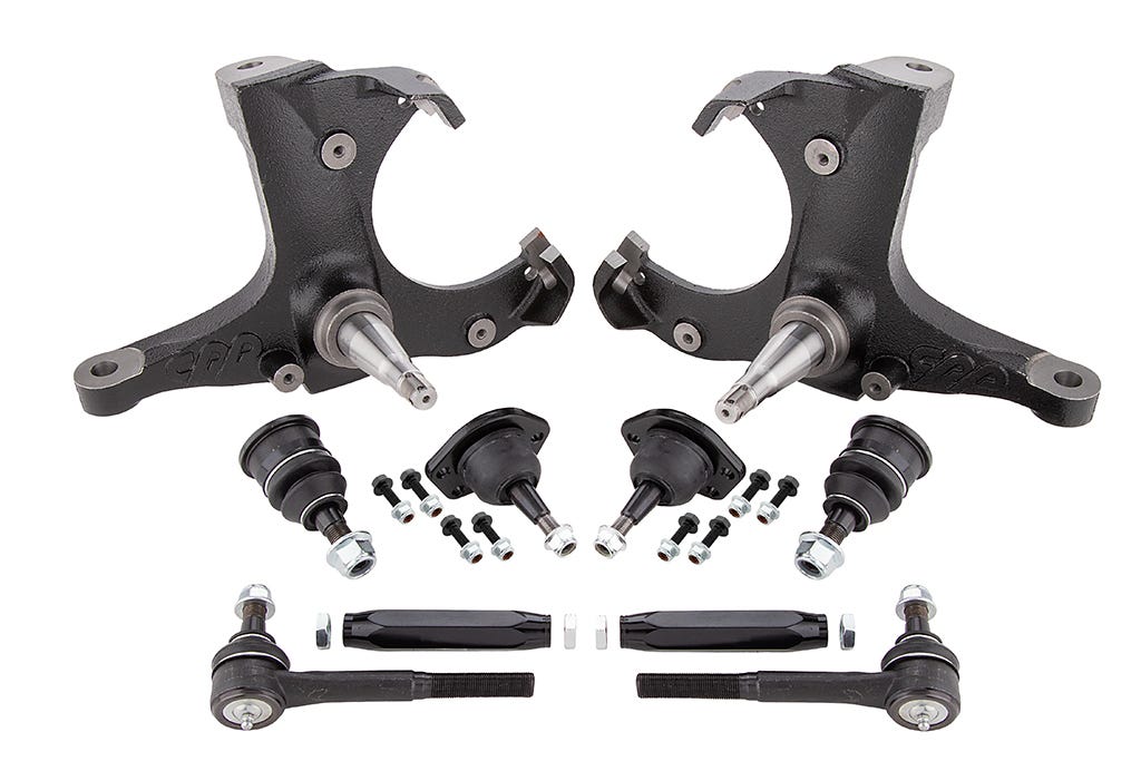 1963-70 C10 Stock Height Spindles w/ Ball Joint and Tie Rods