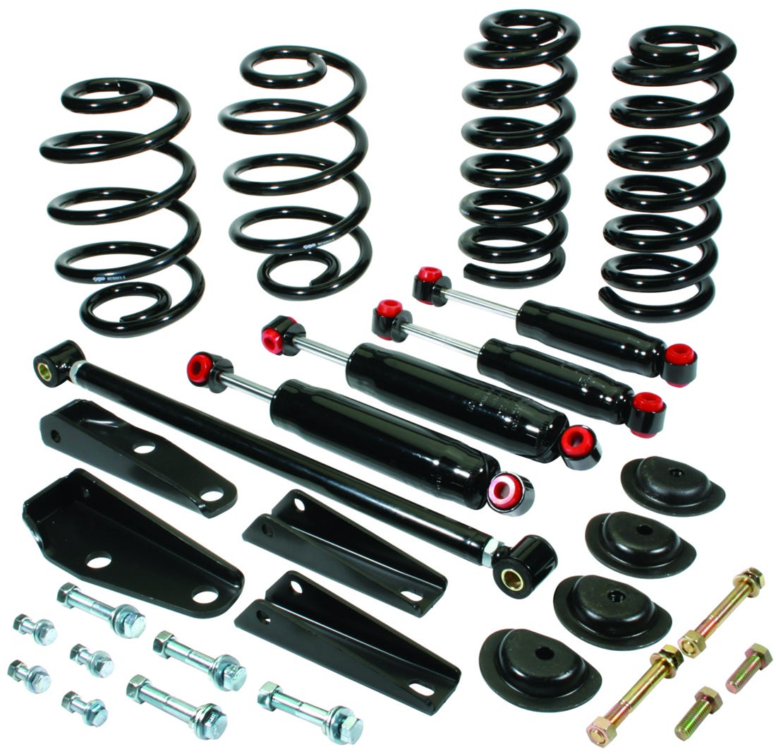 C10 Spring & Shock Combos, 1965-72 C10 Front 3" Drop Springs/ Shocks, 5" Rear Drop Springs/Shocks, 1963-72 C10