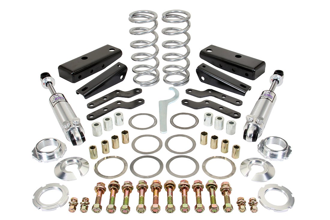 Rear Coilover Shock Kit 1963-1972 Chevy 1/2 Ton Truck C10, 3-4" Drop
