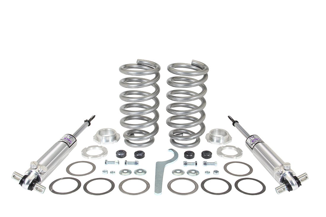 CPP Double Adjustable Coilover Spring & Shock Kit for 55-64 Chevy Fullsize, 450Lb Rate Spring