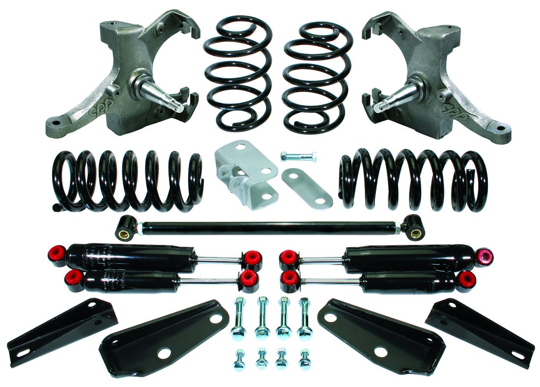 Deluxe C10 Lowering Kit W/Spindles - 1" Front, 5" Rear and 2.5" Drop Spindle