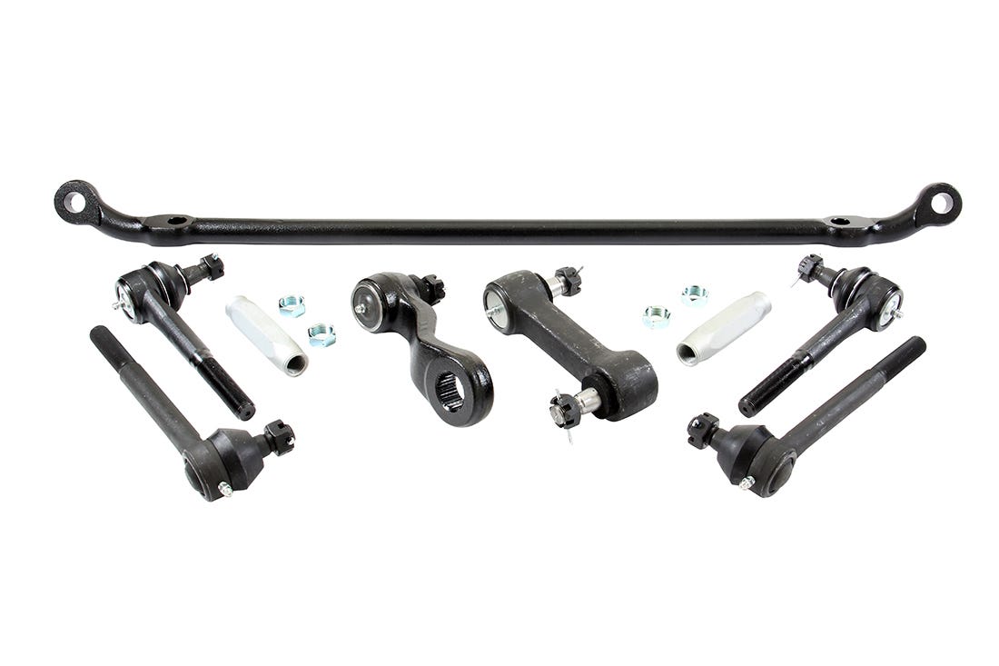 Deluxe Complete Steering Linkage Kit for 1973-82 Chevy 1/2 Ton Truck, C10, Black
