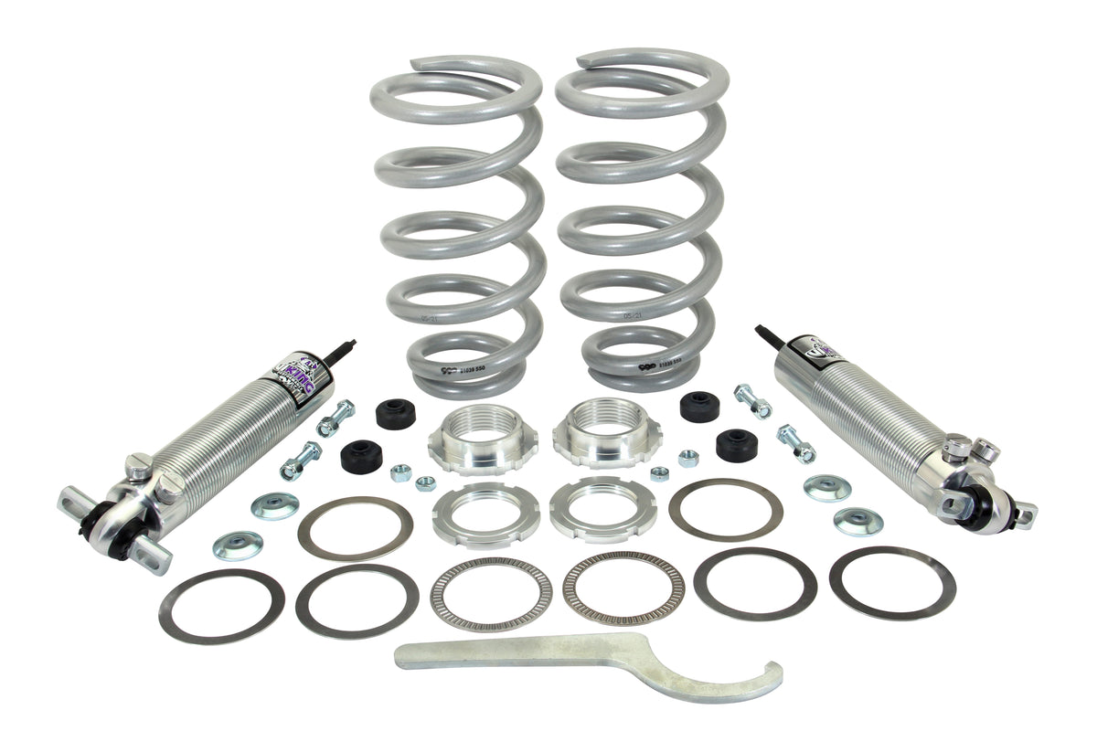 CPP Double Adjustable Coilover Spring & Shock Kit for 88-98 Chevy C1500, Tahoe, 550Lb Rate Spring, 2-3" Drop