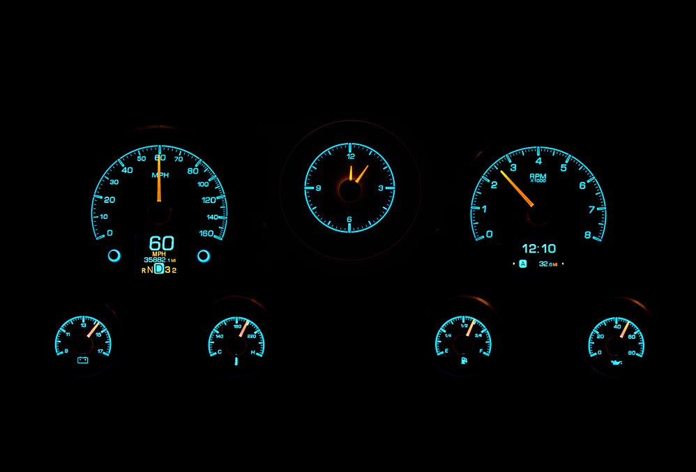 67-72 GM Truck HDX Cluster