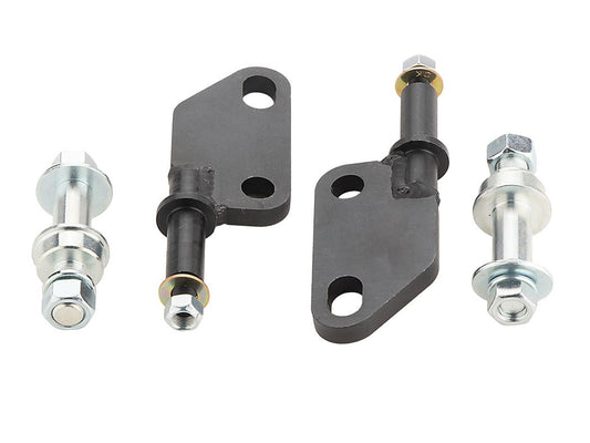 Front Leaf Springs Shock Bracket for 55-59 Chevy 1/2 Ton Truck, 3100, 3200, Upper and Lower, Set