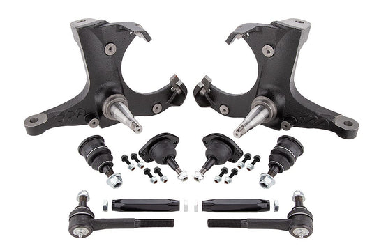 1963-70 C10 Stock Height Spindles w/ Ball Joint and Tie Rods
