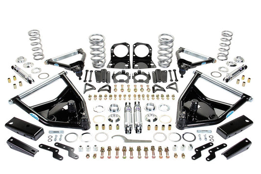 Complete Front and Rear Coilover Kit w/ Arms and Dual Adjustable Shocks for 1963-1972 Chevy Truck