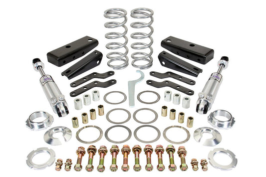 Rear Coilover Shock Kit 1963-1972 Chevy 1/2 Ton Truck C10, 3-4" Drop