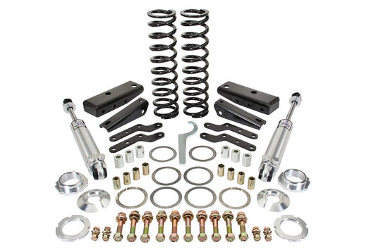Rear Coilover Shock Kit 1963-1972 Chevy 1/2 Ton Truck C10, 0-4" Drop
