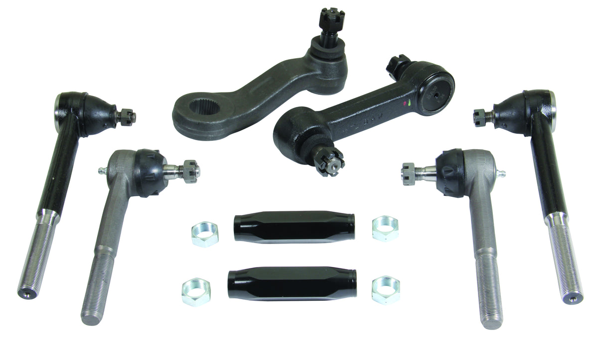 Complete Steering Linkage Kit for 1971-1972 Chevy Chevelle, A-Body, Power Steering, Black Sleeves, Kit
