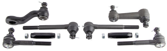 Complete Steering Linkage Kit for 1983-1987 Chevy 1/2 Ton Truck, C10, Power Steering, Black Sleeves, Kit