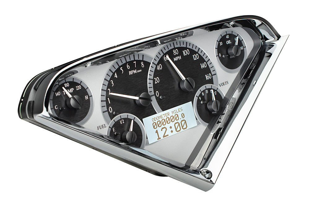 55-59 Chevy Truck VHX Cluster - Silver Alloy White