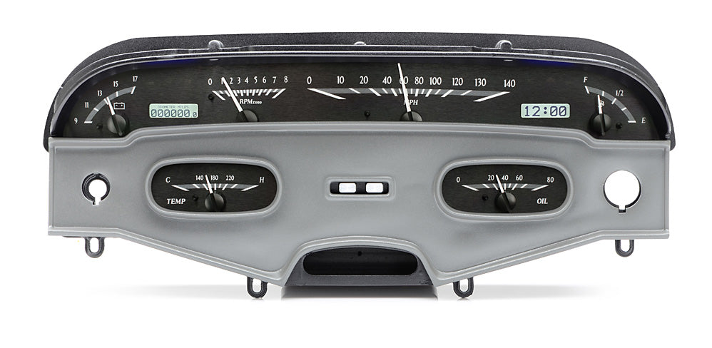 58 Impala VHX Cluster - Black Alloy White