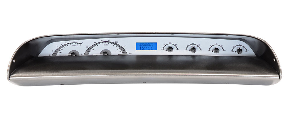 63-64 Impala VHX Cluster - Silver Alloy Blue