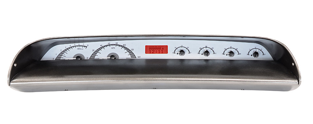 63-64 Impala VHX Cluster - Silver Alloy Red