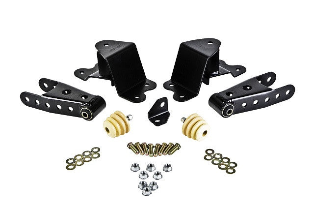 4" Drop Leaf Spring Shackle & Hanger Kit (Front Hanger/Rear Shackle) Std Cab
